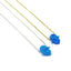 Sterling Silver Opal Hamsa Hand Necklace