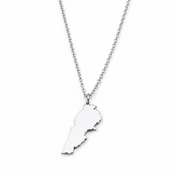 Lebanon Map Pendant Necklace