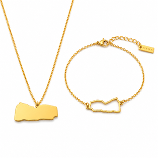 Yemen Map Gift Set | Solid/Outline
