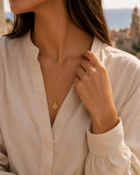 Lebanon Cedar Drop Necklace