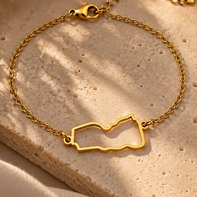 Yemen Map Bracelet