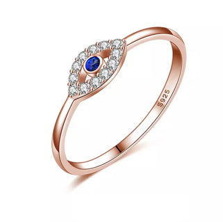 Minimalist Eye Ring (Rose Gold)