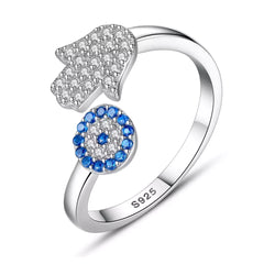 Hamsa Eye Ring